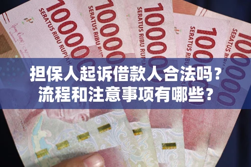 济南担保人起诉借款人合法吗？流程和注意事项有哪些？