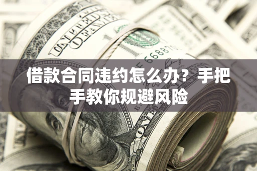 济南借款合同违约怎么办？手把手教你规避风险