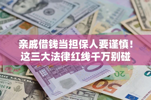 济南亲戚借钱当担保人要谨慎！这三大法律红线千万别碰
