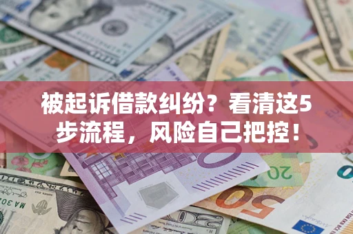 济南被起诉借款纠纷？看清这5步流程，风险自己把控！