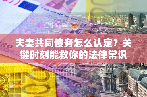 济南夫妻共同债务怎么认定？关键时刻能救你的法律常识
