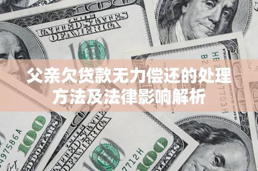 济南父亲欠贷款无力偿还的处理方法及法律影响解析